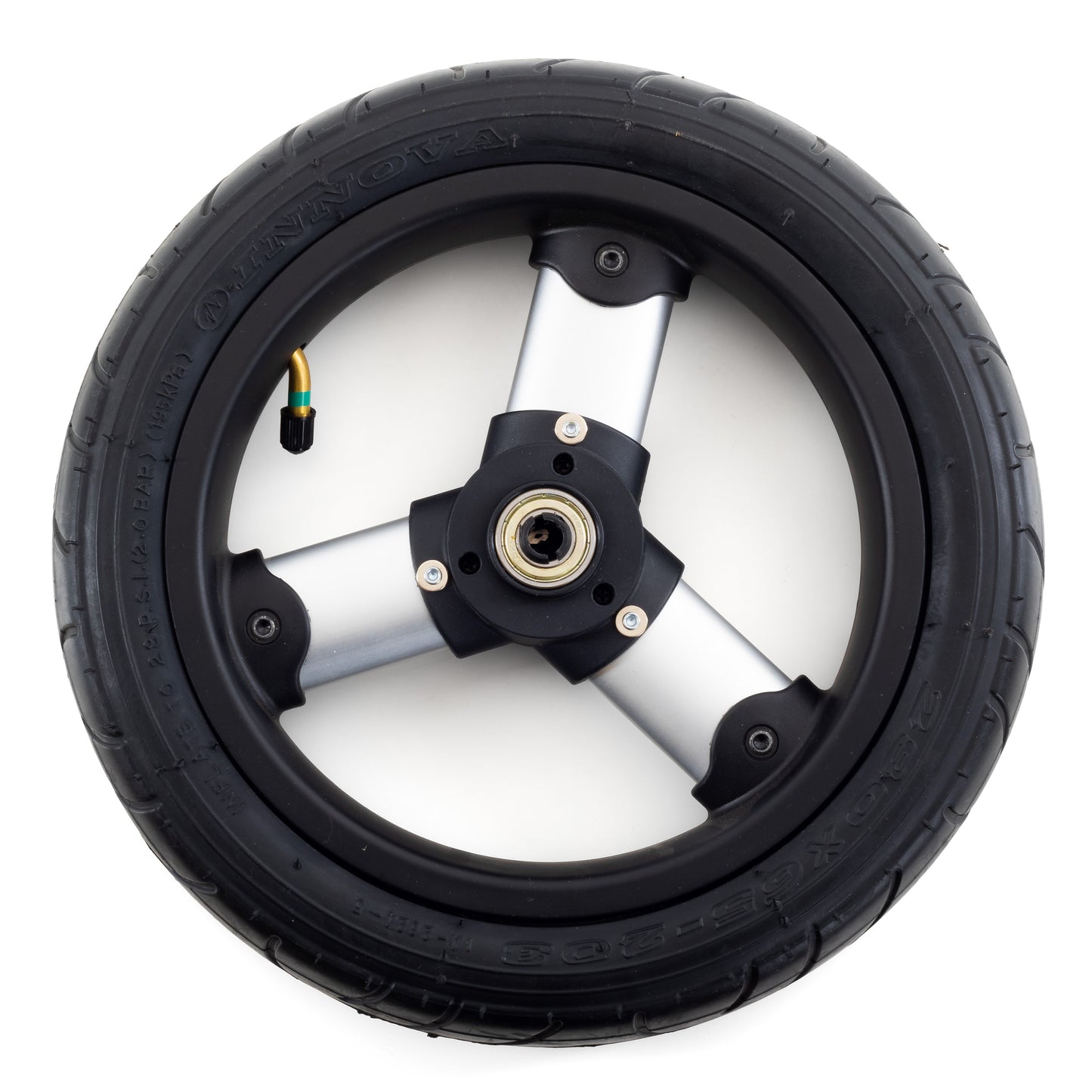 29cm, 10mm kugelgel. Luftrad, schwarz/silber_2