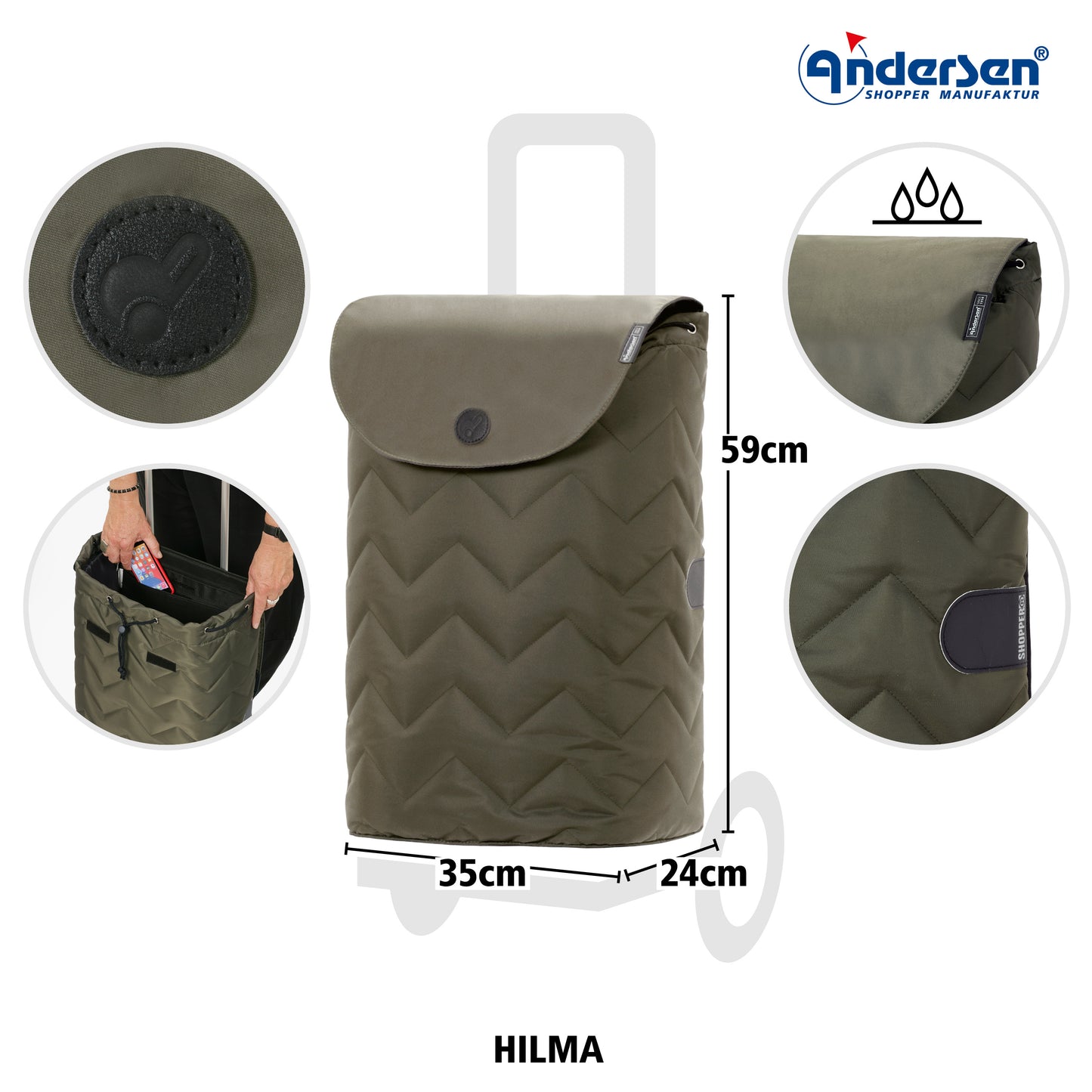 Unus Shopper Hilma oliv_4