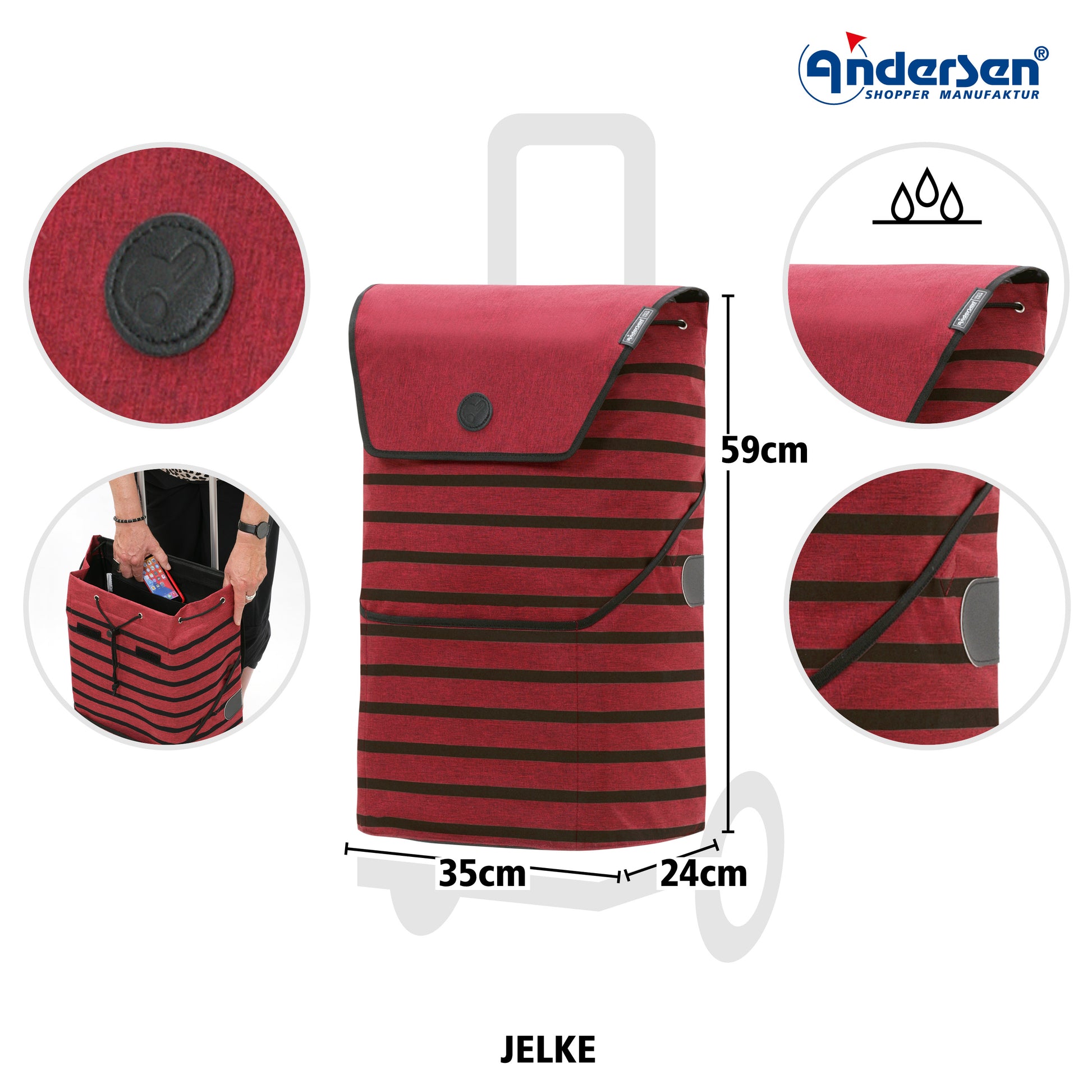 Unus Shopper Jelke bordeaux_5