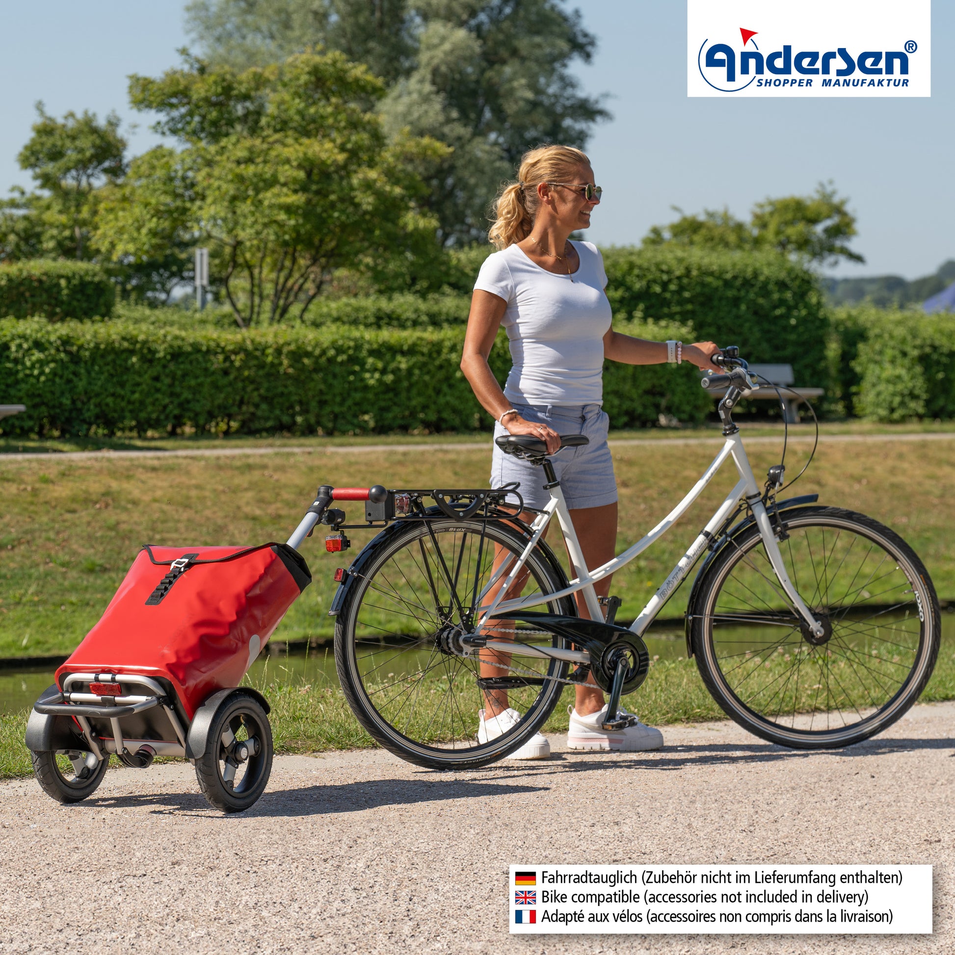 Andersen Tura Shopper 0 Rot, Luft-Rad 29cm – Easy-Trolley