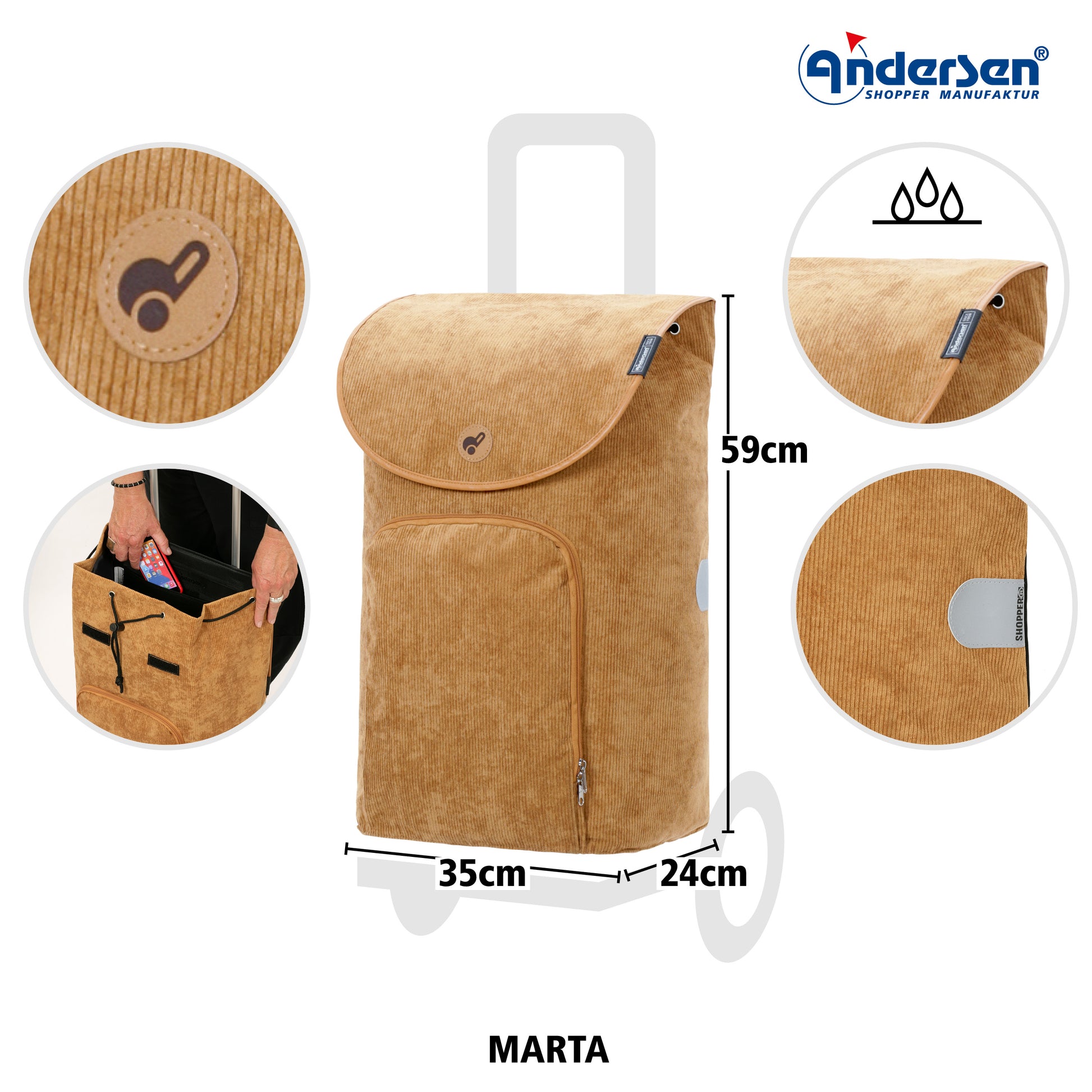 Unus Shopper Marta camel_5