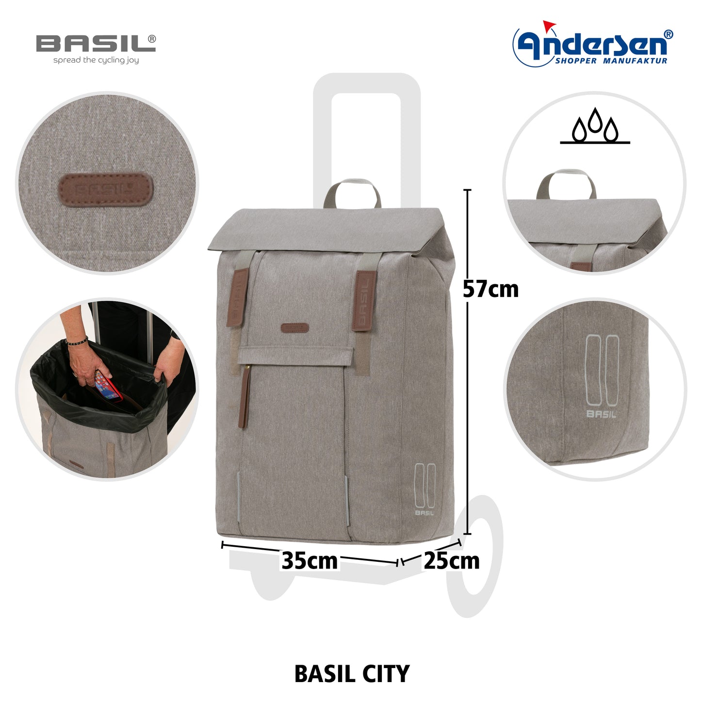 Unus Shopper Basil City grau_5