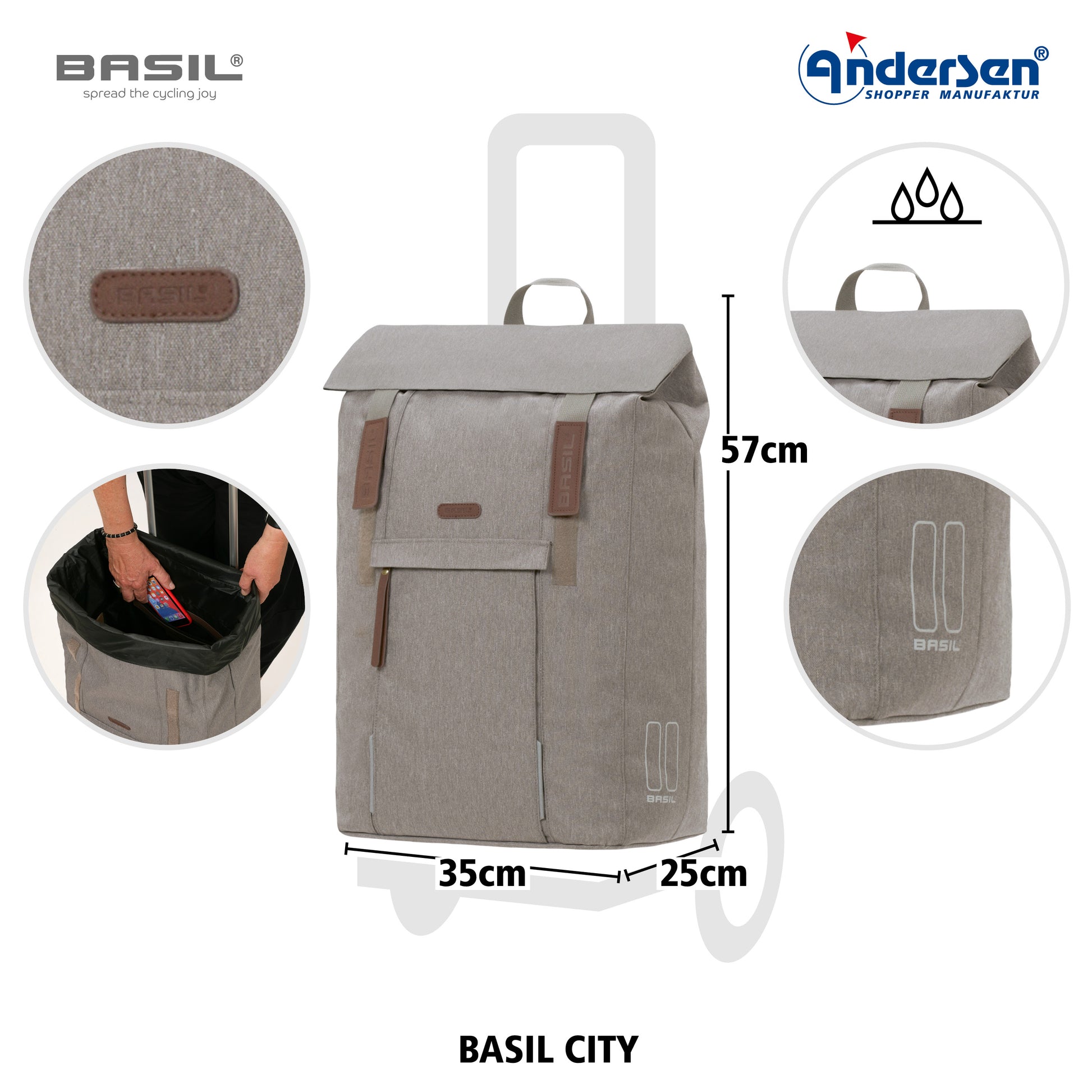 Unus Shopper Basil City grau_5