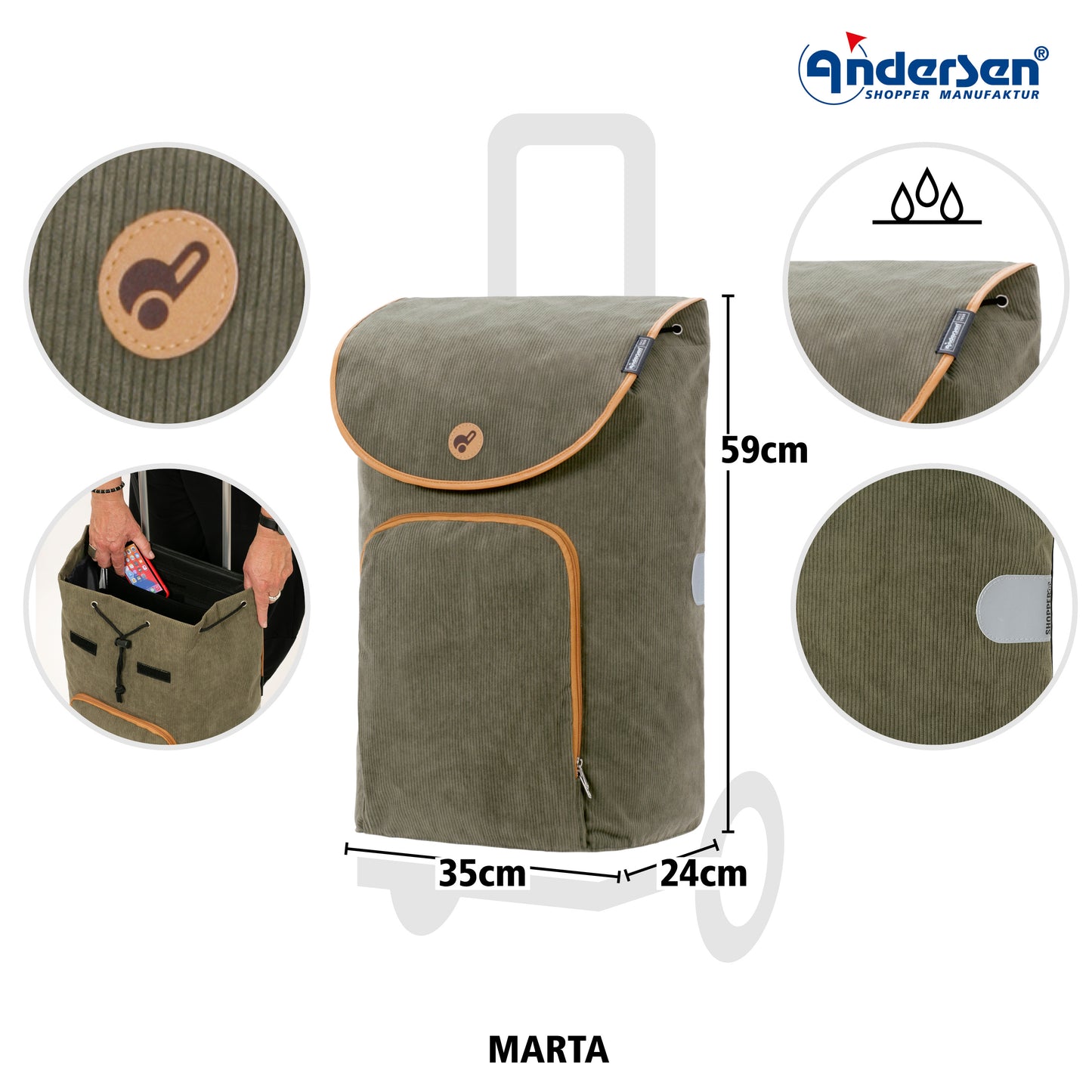 Unus Shopper Marta oliv_5