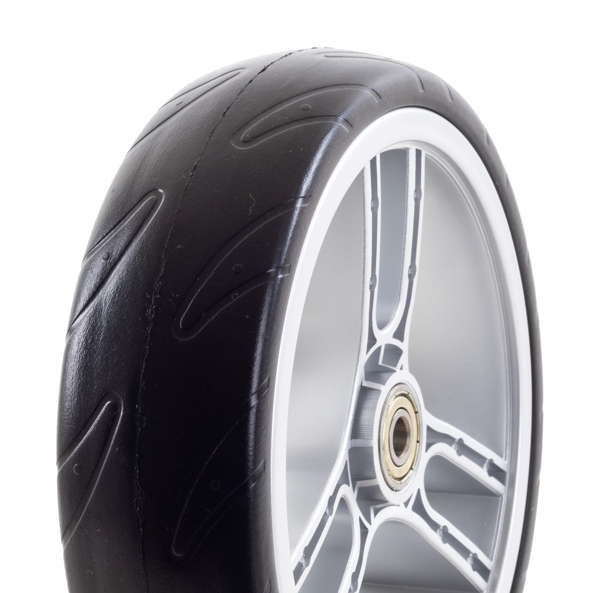 17cm, 8mm kugelgelag. Flüsterrad, silber_2