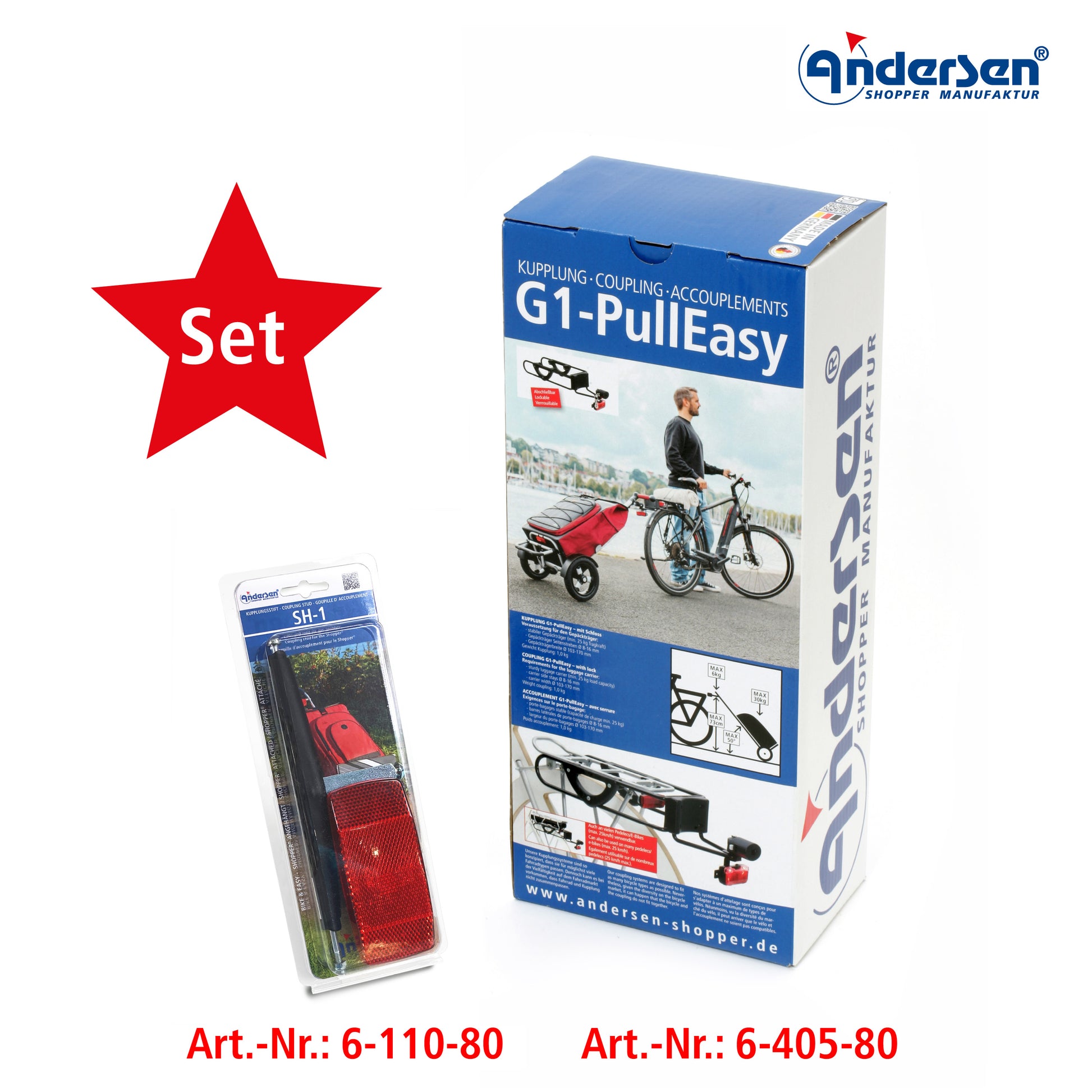 Set Kupplung G1-PullEasy m. Schloss u. SH-1_3