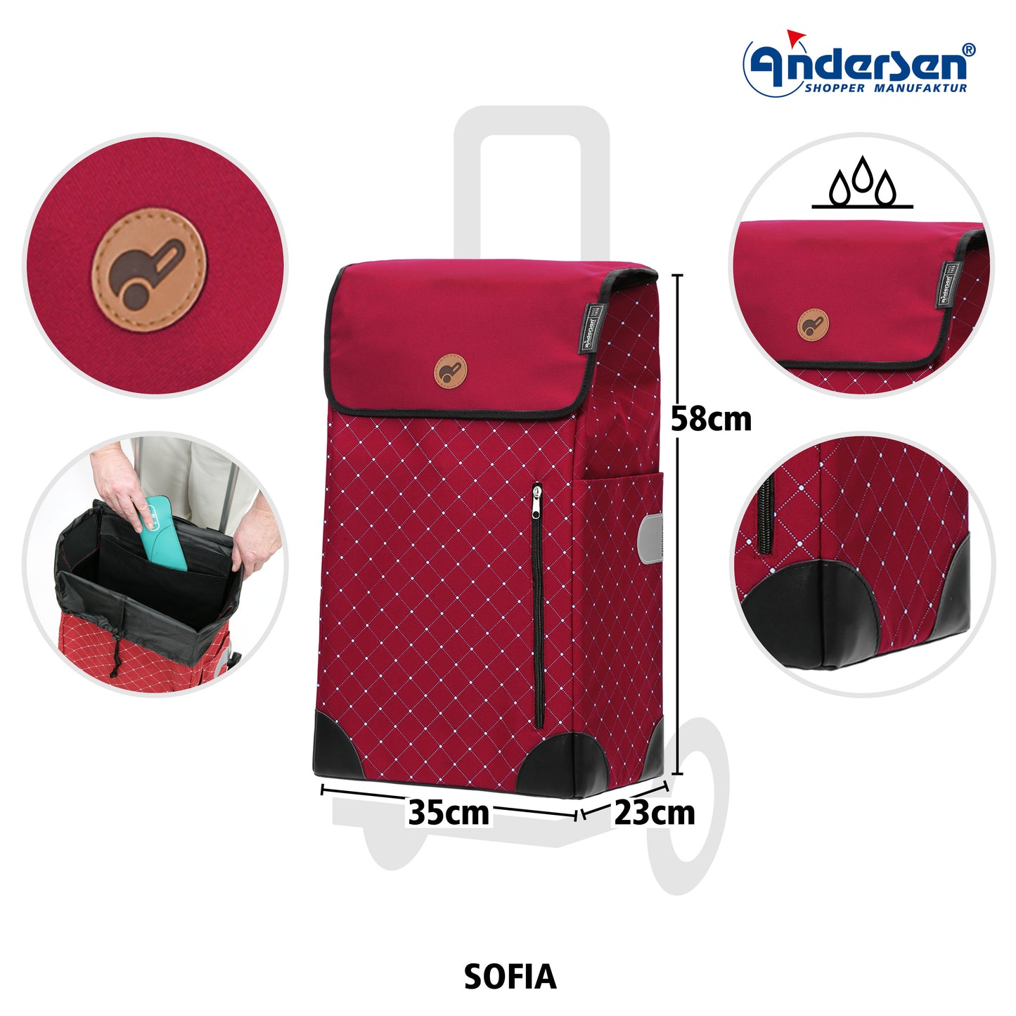Komfort Shopper Sofia rot_3