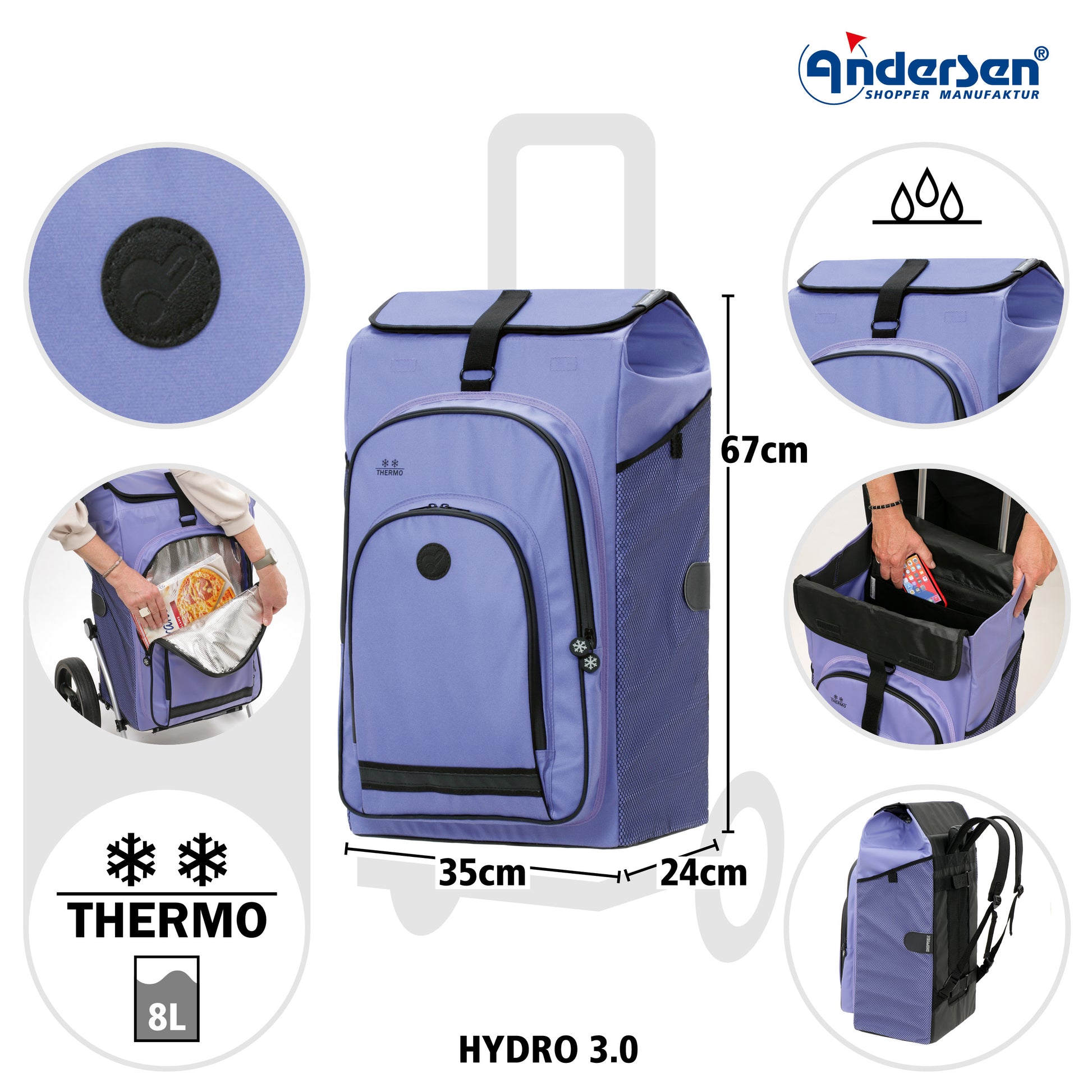 Unus Shopper Hydro 3.0 flieder_4