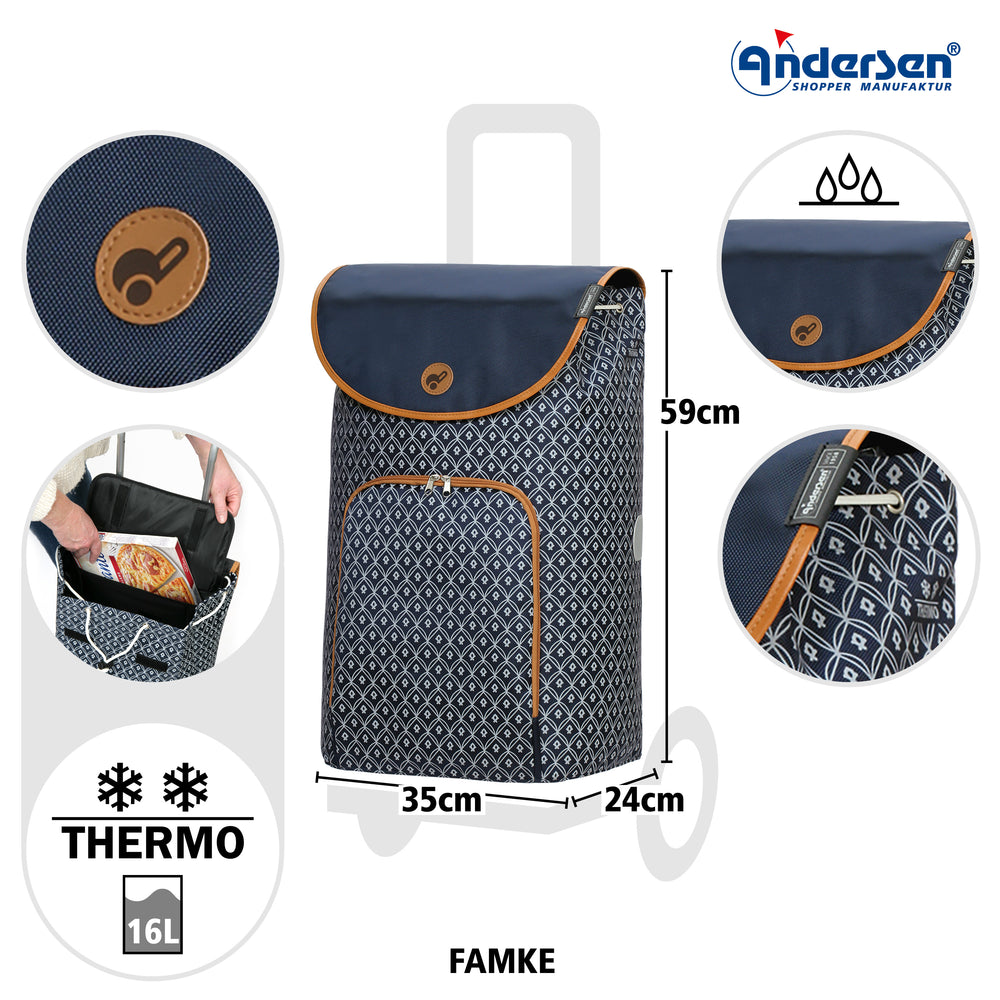 Tasche Famke blau
